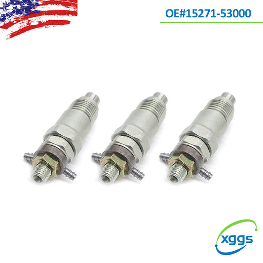 Set of 3 For Kubota D1302 D1402 V1702 V1902 New Fuel Injector 15271-53000