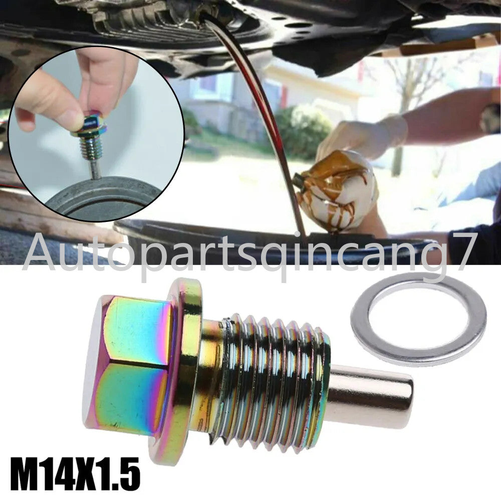 M14x1.5 Auto Car Engine Magnetic Oil Drain Plug Screw Nut Bolt Sump Nut