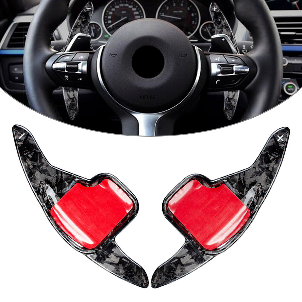 Carbon Fiber Steering Wheel Paddle Shifter Extension Fit for BMW 2 3 4 5 6 7 Series