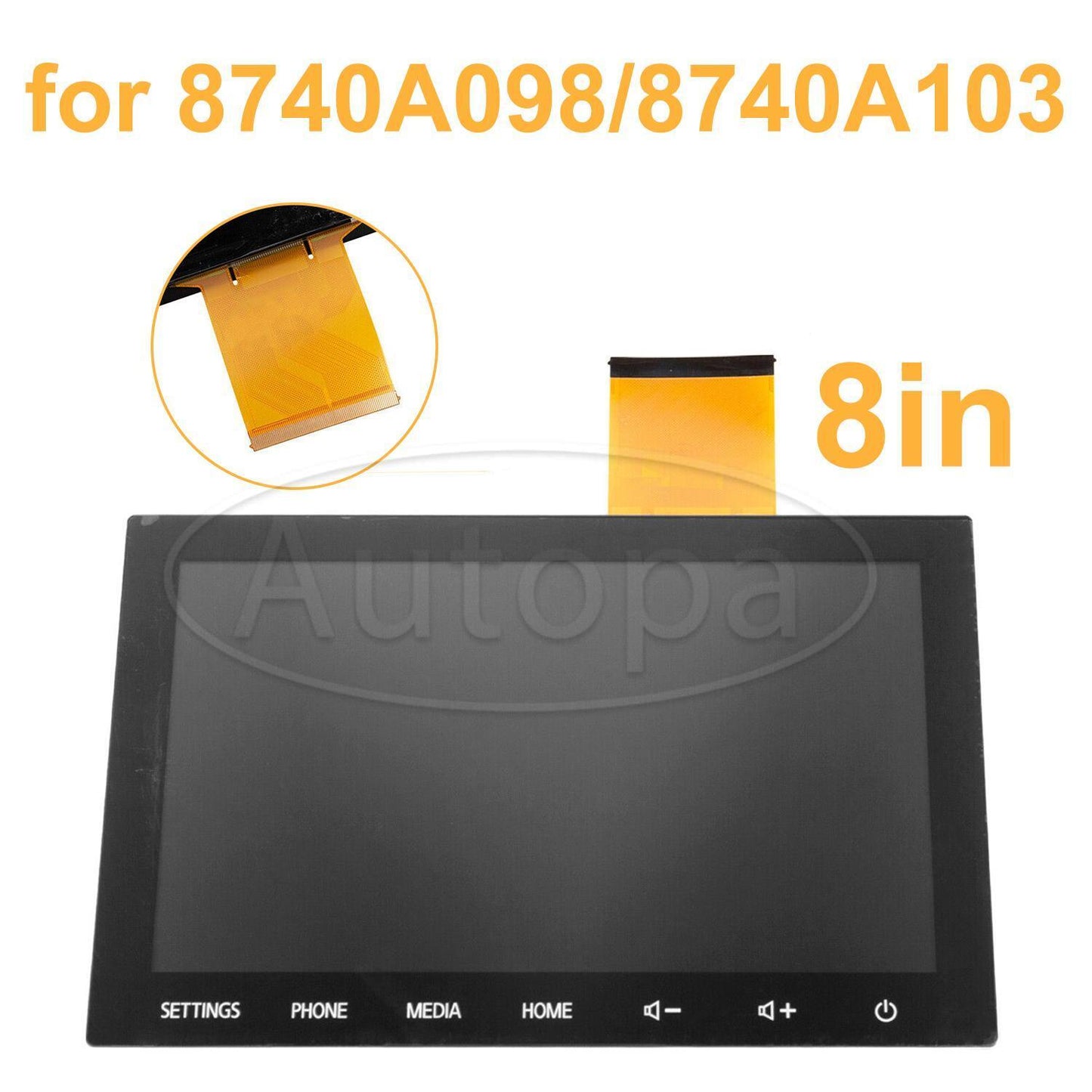 for Mitsubishi Outlander 8 Touch Screen NAV 8740A098 8740A103 Radio 2020-2022??
