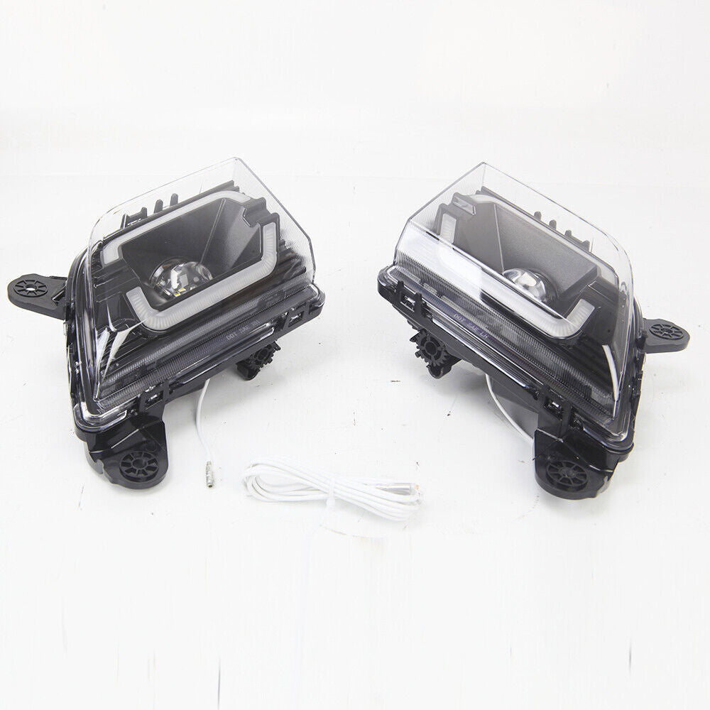 DRL Daytime LED Fog Light Lamp for Chevy Silverado 2019 2020 Switch Wirting PAIR
