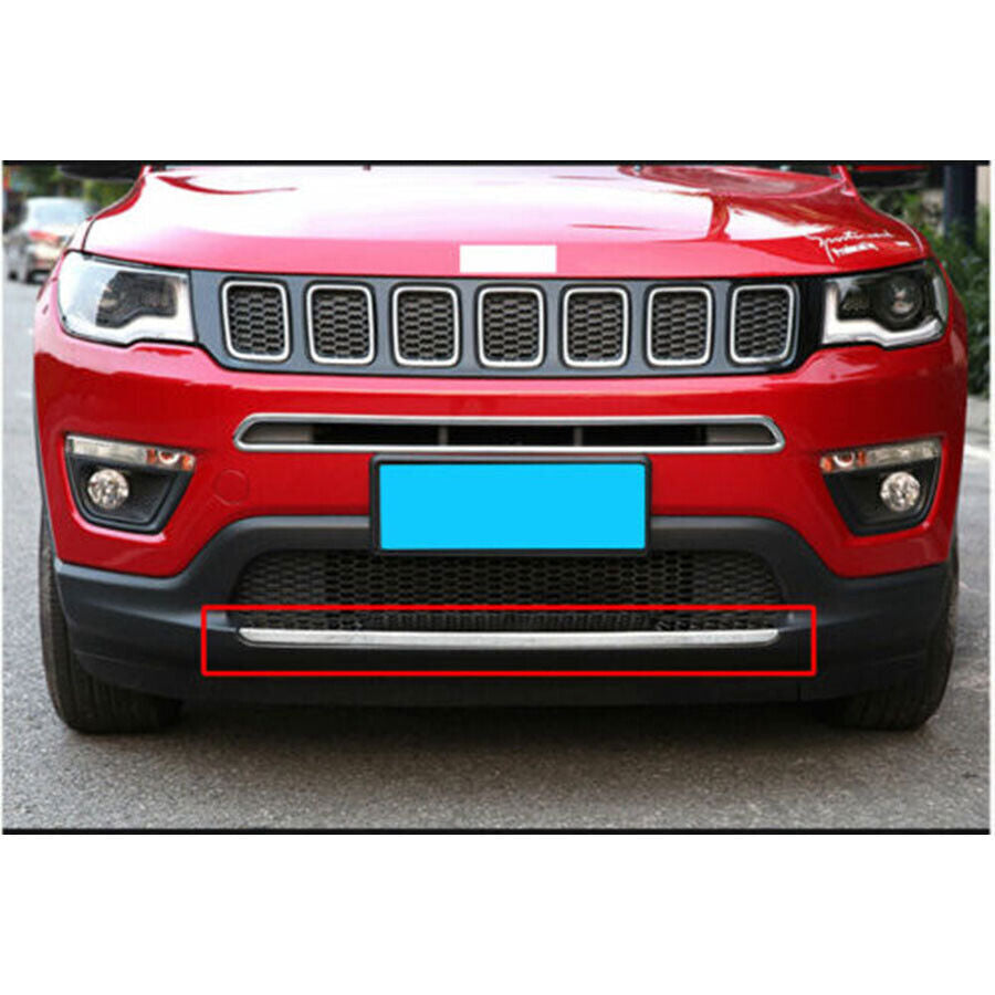 for Jeep Compass 2017-2020 Center Air Inlet Grille Cover Decor Trim ABS Chrome