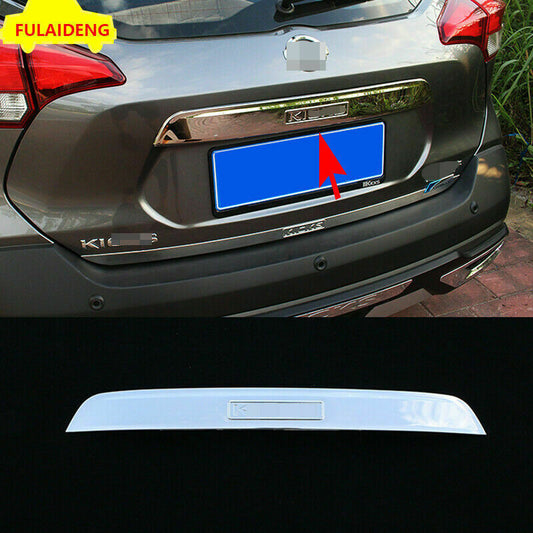 for Nissan Kicks 2017-2020 Stainless Rear Trunk Lid Decor Panel Strip Cover Trim