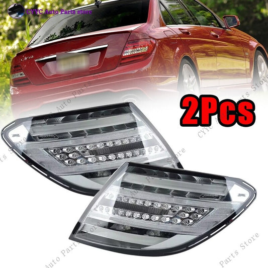 1Pair Rear LED Tail Lights For 2011-2014 for Mercedes Benz Class C W204