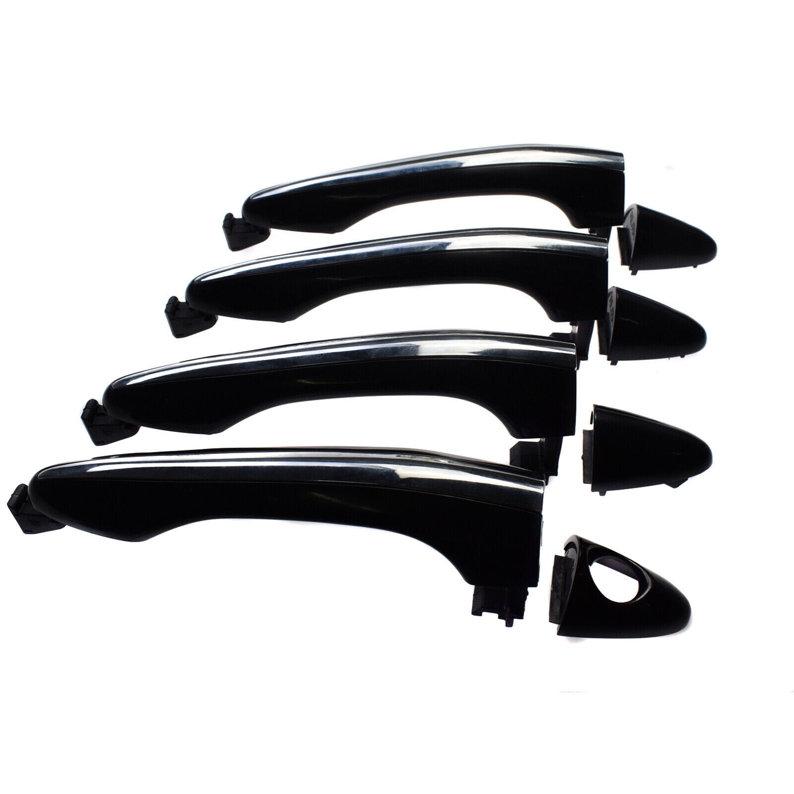 for Kia Optima 2011-2015 4Pcs Front Rear LH RH Outside Door Handle Black Chrome