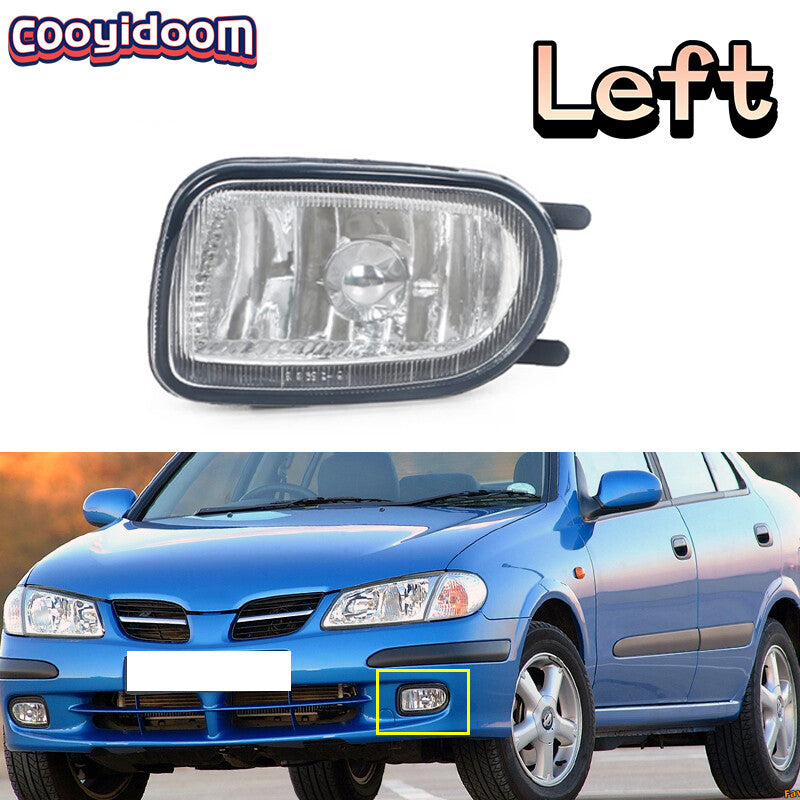 Suitable for Nissan Almera Sunny 2000 - 2004 left front bumper fog light