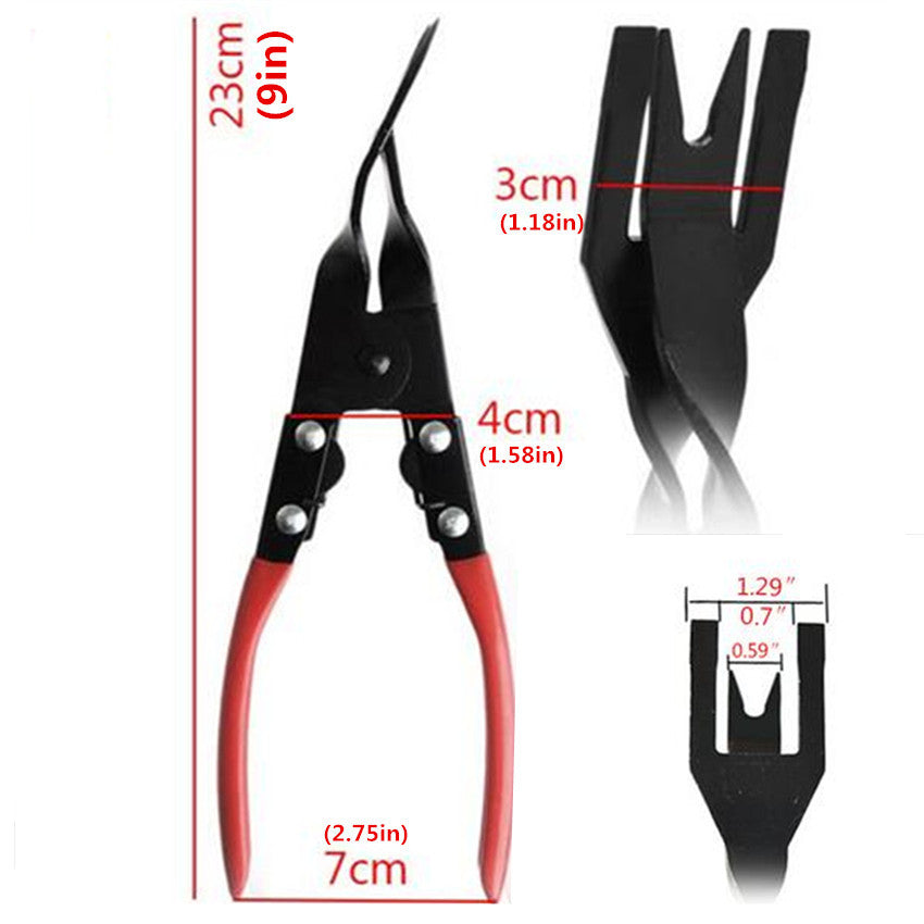 3x Car Plier Fastener Remover Door Trim Clip Combo Repair Crowbar Tool