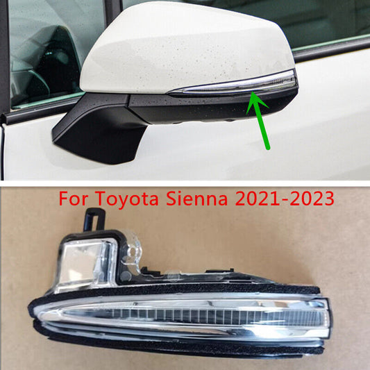LH Mirror Light for Toyota for Sienna 2021-23 Rearview Door Mirror Turn Signal Lamp