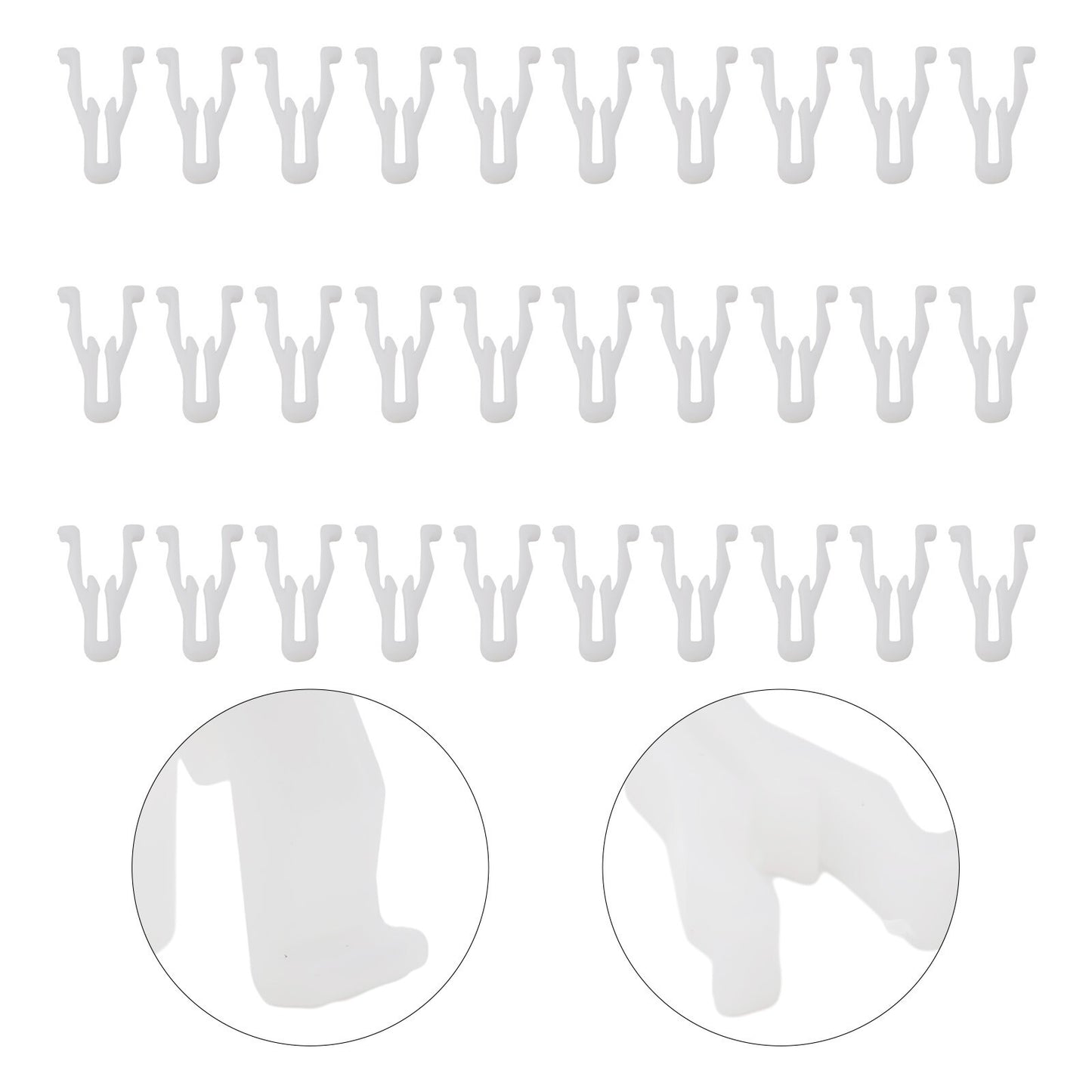 30 White Plastic Nylon Switch Frame Clip Kit for Toyota , 4Runner, and for Lexus