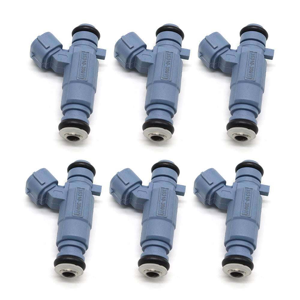 6PCS Fuel Injectors 35310-38010 Fit 2003-06 for Hyundai Santa Fe/ for Kia Sorento 3.5L V6
