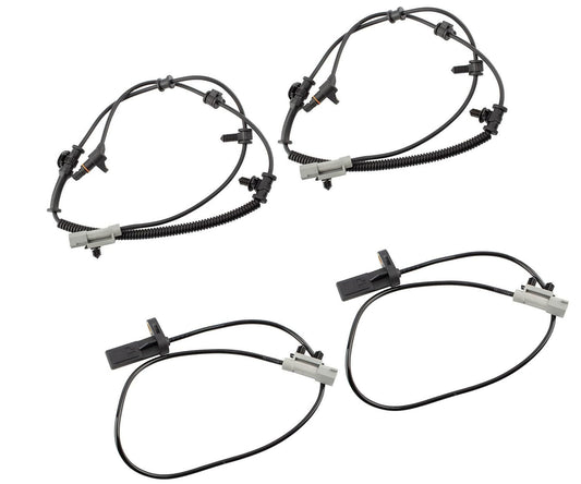 Front And Rear ABS Speed Sensor 4Pcs New Fits for Jeep Grand Cherokee 2005-2010