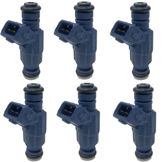 Set of 6 0280155734 FJ877 Fuel Injectors For 1997-1998 for Ford Explorer 4.0L