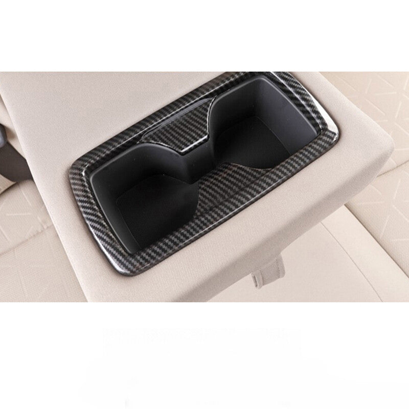 ABS carbon fiber rear cupholder trim suitable for Toyota Highlander 2020-22