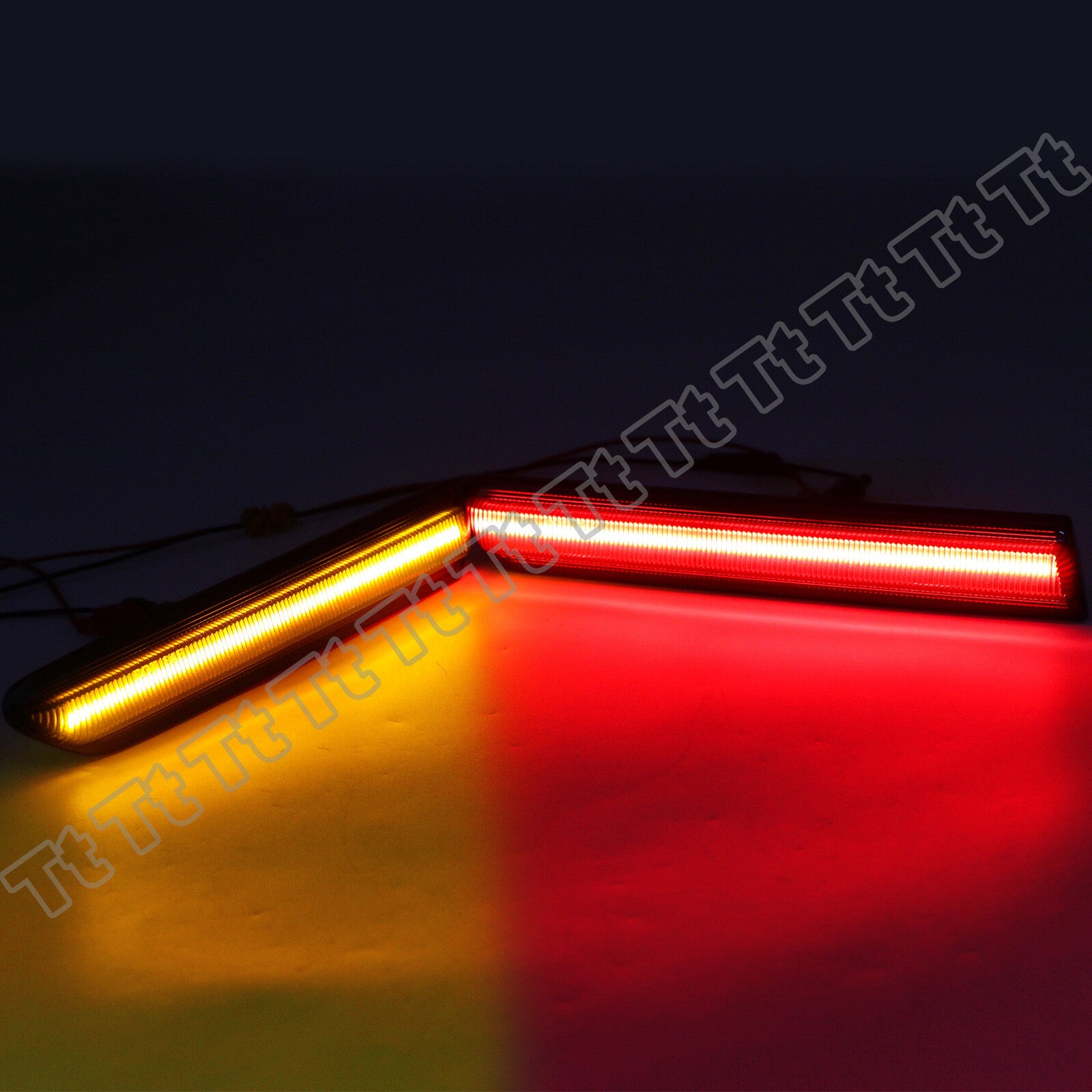 4x Smoked Front and Rear LED Side Marker Lights for 2007-2008 for Acura TL S Model Only