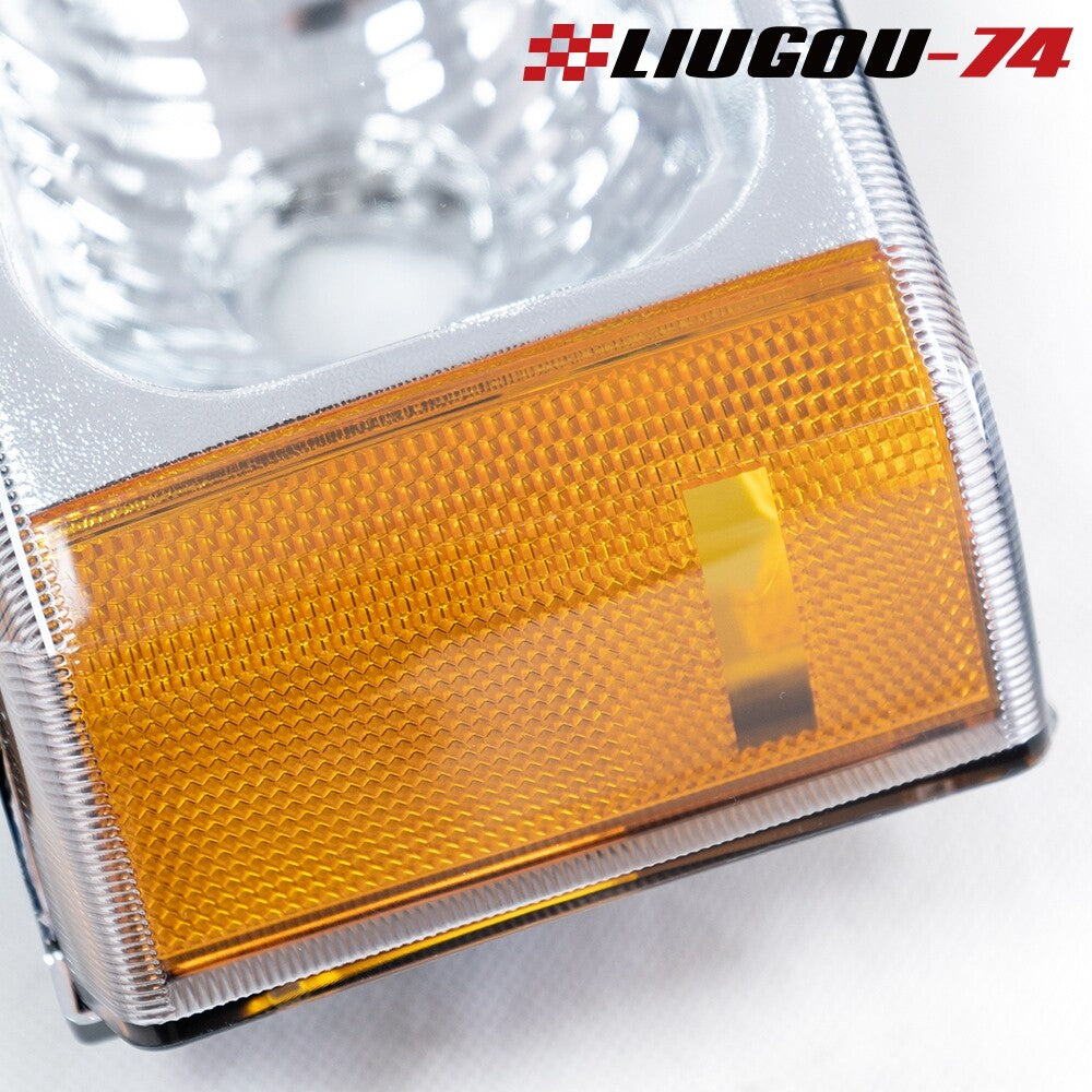 Chrome-encased headlights and bumper suitable for 03-07 for Chevrolet Silverado/Avalanche
