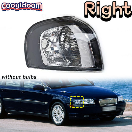 Applicable to for Volvo S80 1999 - 2006 Right Front Bumper Corner Light/Turn Signal Light NOBulb