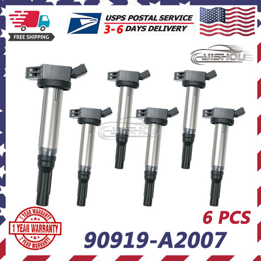 (6)Lgnition Coil 90919-A2007 for TOYOTA for AVALON for CAMRY RAV4 VENZA 3.5L 90919-A2002