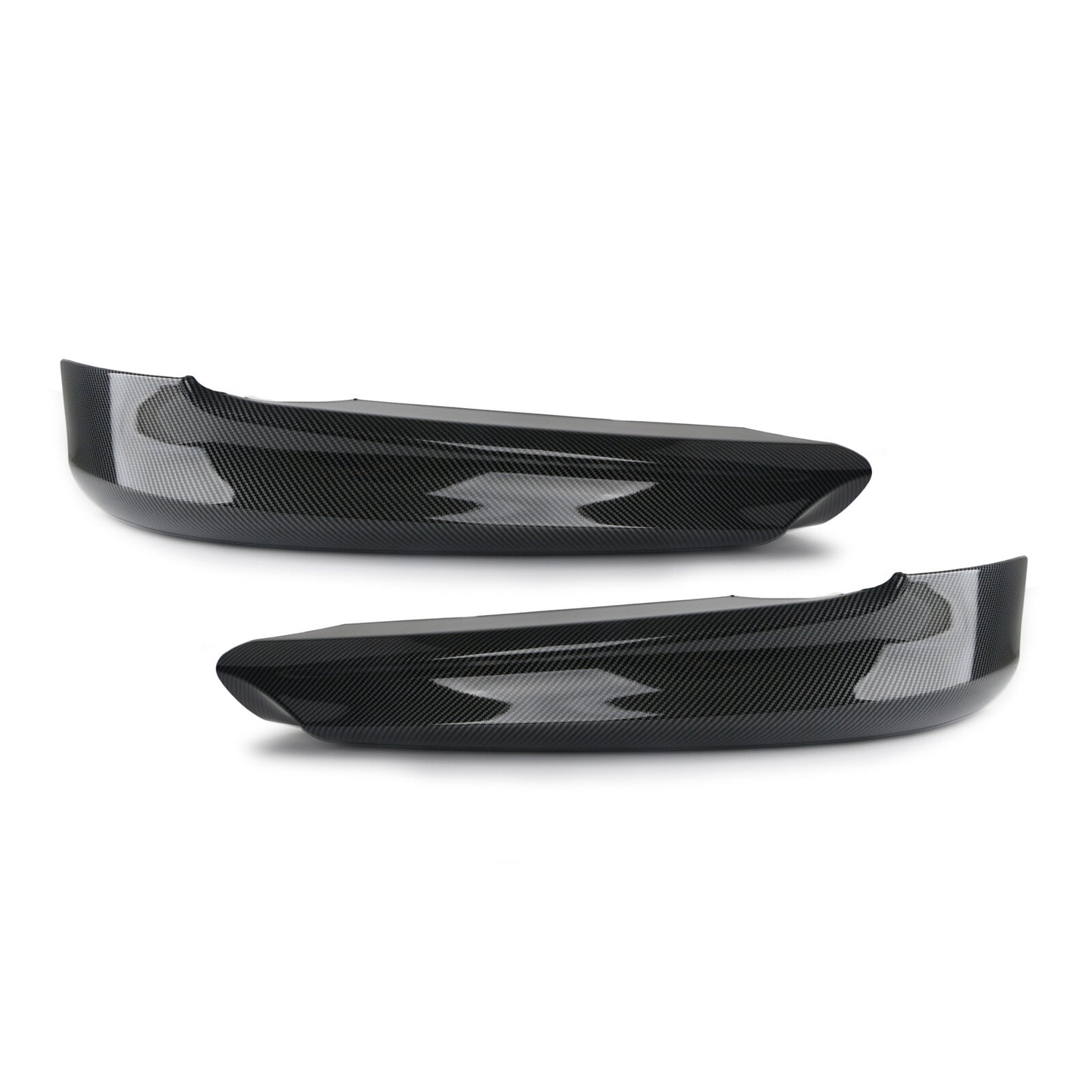 A pair of front bumper splitters, boiler carbon fiber, suitable for 05-08 for BMW E90 4Dr Sedan