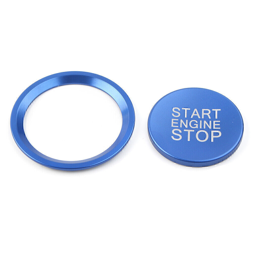 Engine Start Button Decorative Ring Cover Fit for Audi New A4L/A5/A6L/A7/ for A8 /Q5 Blue