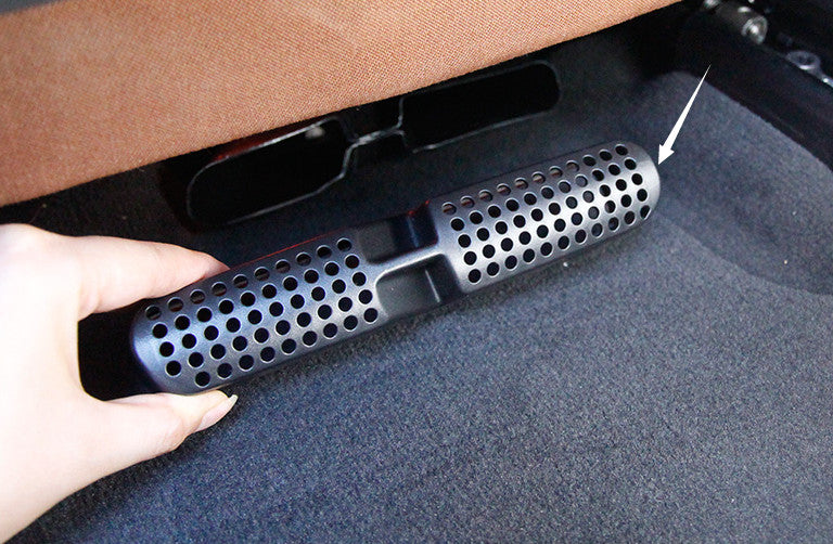 Fit for BMW X5 G05 2019-2023 ABS Black for Seat Lower Air Vent Out Dust Cover Decor