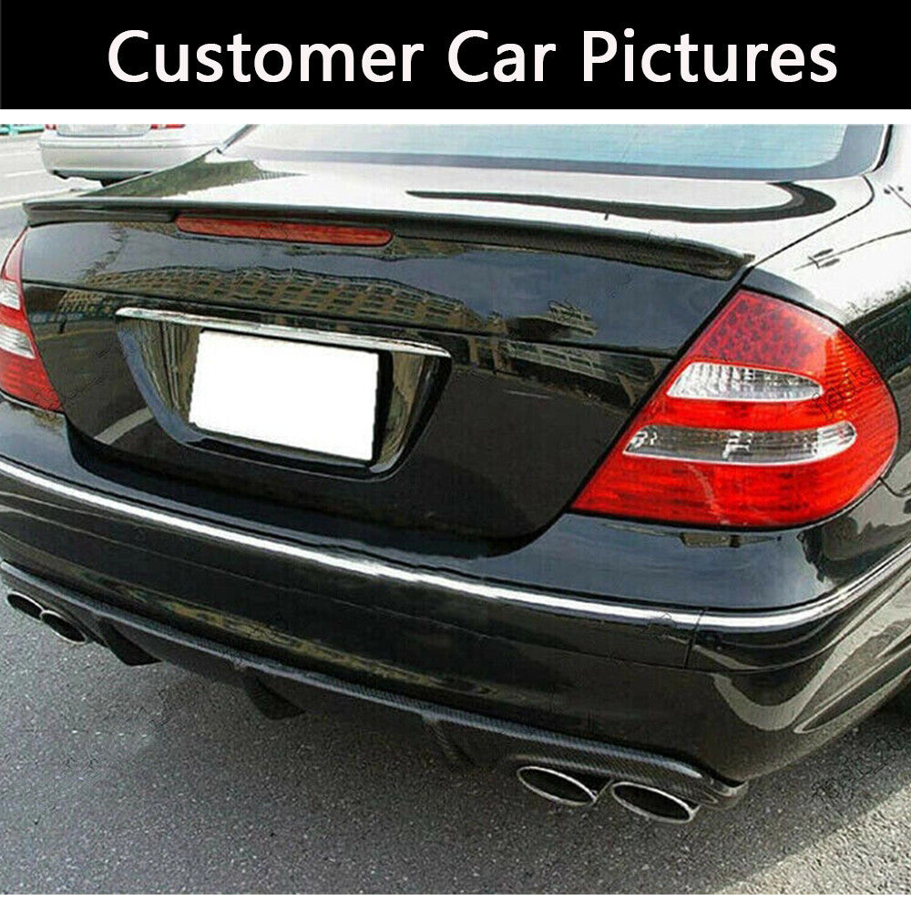 Fits for Benz W211 E55 AMG 2002-2006 Rear Bumper Diffuser Lip Spoiler REAL CARBON