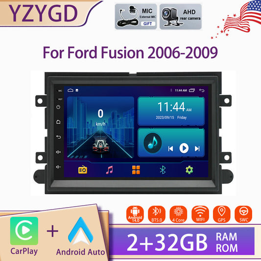 Android Auto Carplay Car Stereo Radio GPS Navi Screen for Ford Fusion 2006-2009