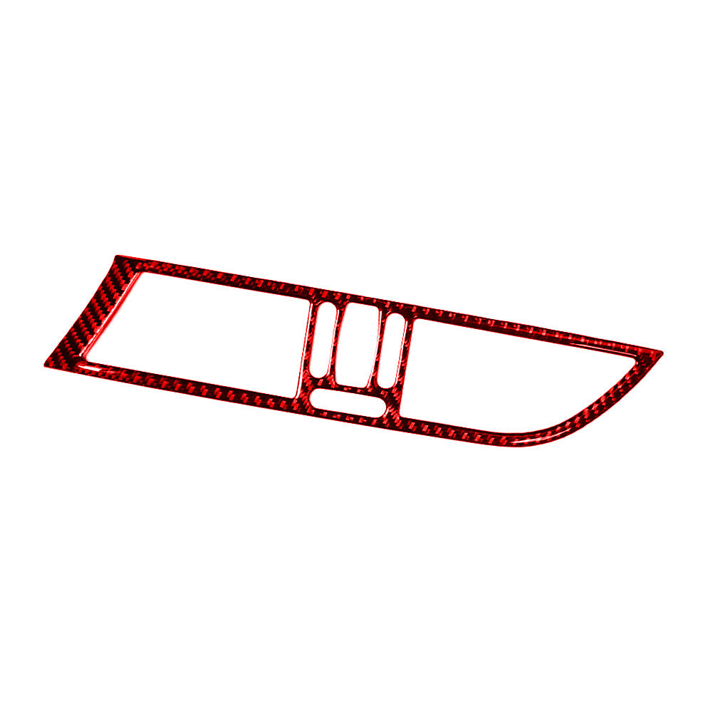 Red Carbon Fiber Center Console Air Vent Outlet Trim for BMW Z4 E89 2009-2016