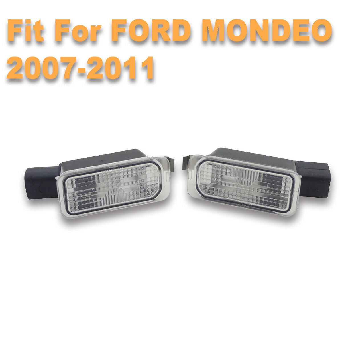 2X Rear Number License Plate Lights (With Bulb Holder) For Mondeo Mk4 2007-2010
