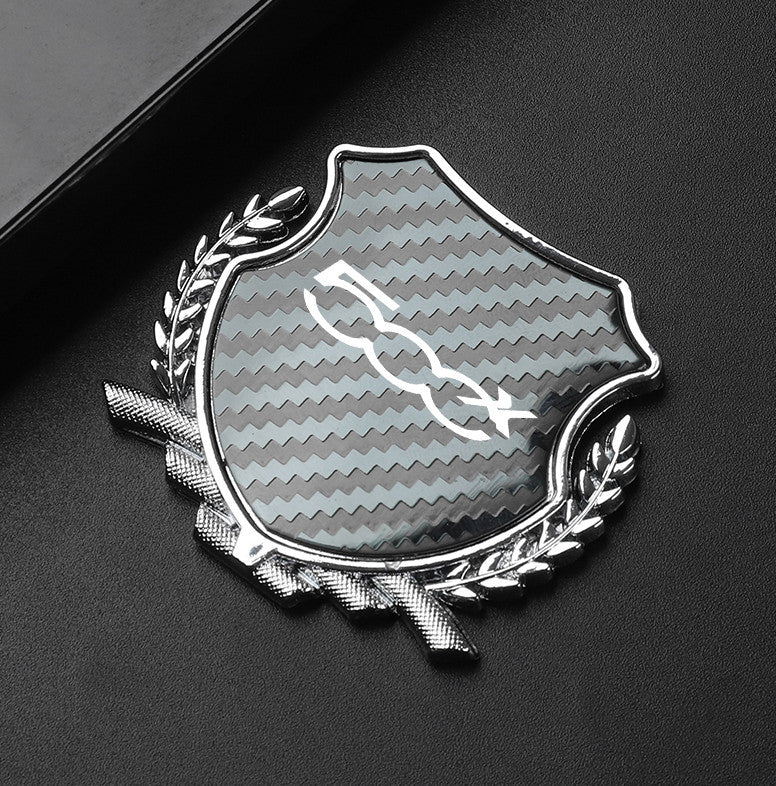 4-Piece for Cadillac Wheel Tire Rim Stickers Wheel Stickers Badges Silver 90mm