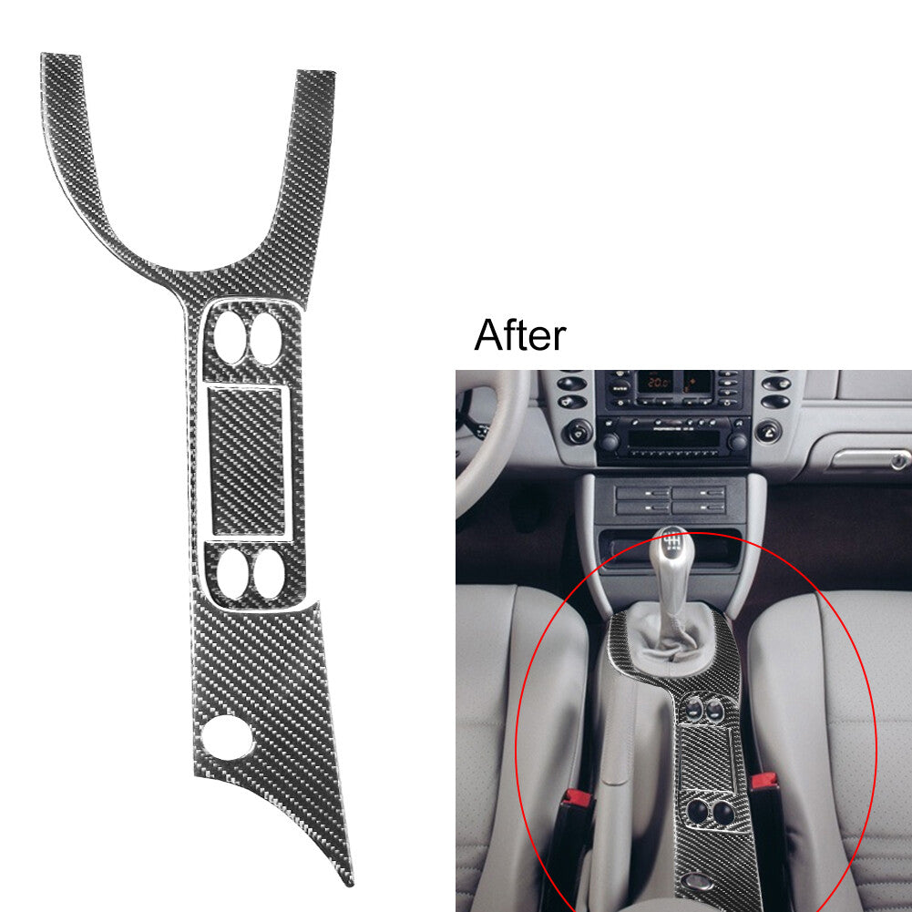 3PCS Carbon Fiber Gear Shift Panel Cover for Porsche Boxster for 911 996 1998-2004