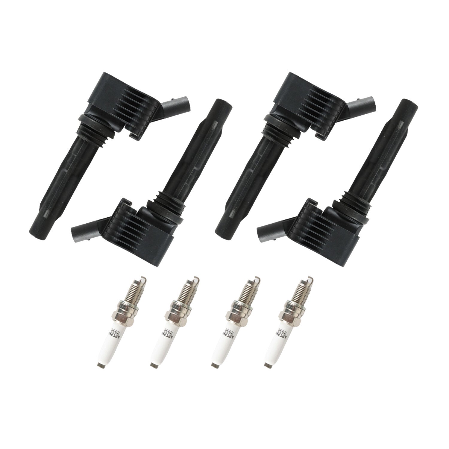 4Pcs Ignition Coils + Iridium Spark Plug For 2016-18 A3 Sportback e-tron L4 1.4L