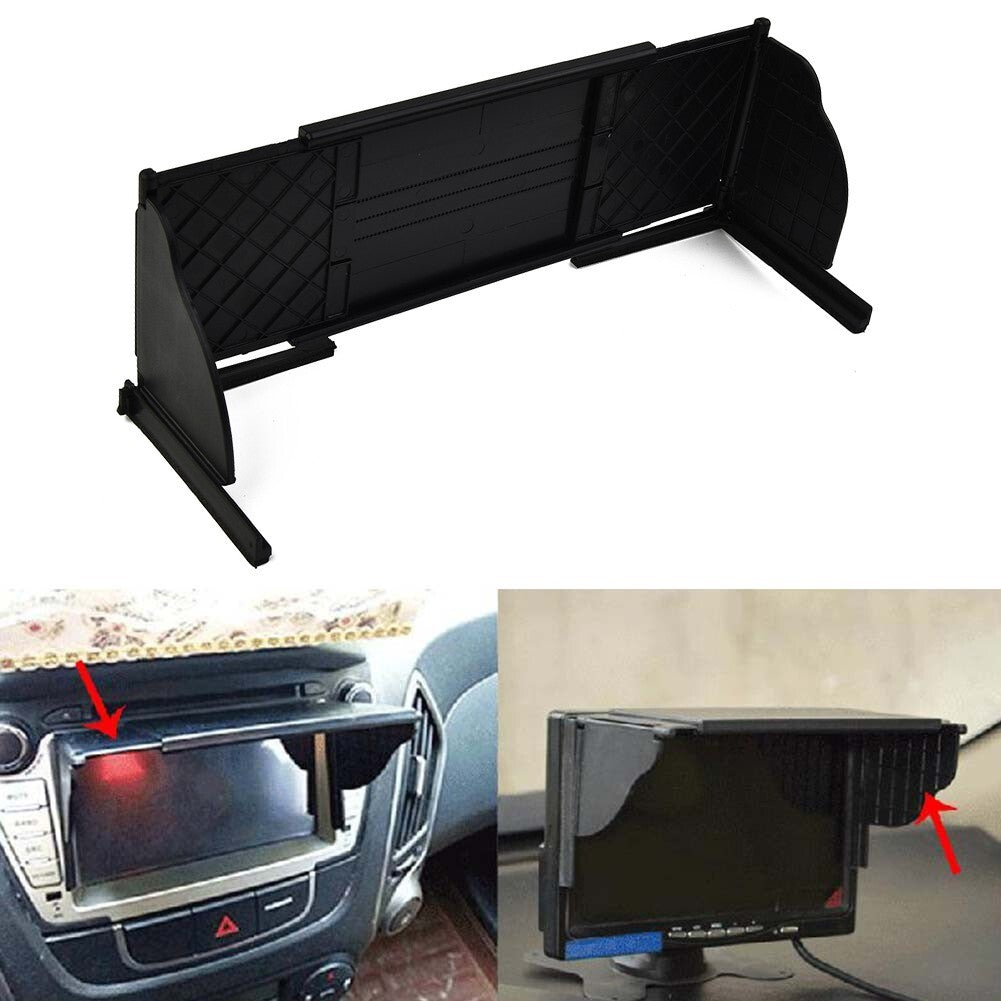 8 Inch Adjustable Car GPS Navigation Stereo Radio Cover Hood Sun Visor Sunshade
