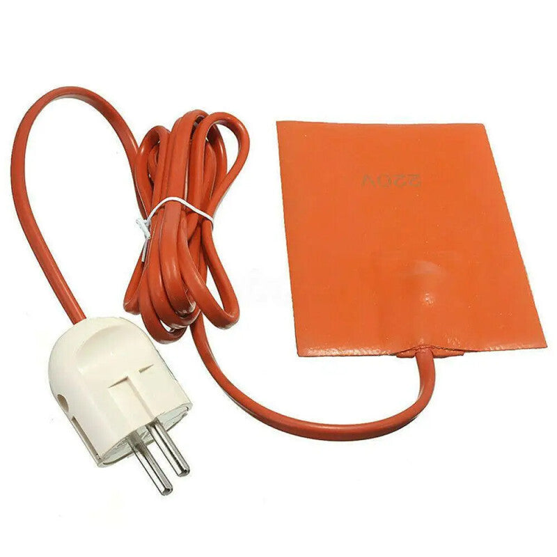 Car Engine Waterproof Silicone Heater Pad Pan Sump Tank Heater Pad EU Plug 220V