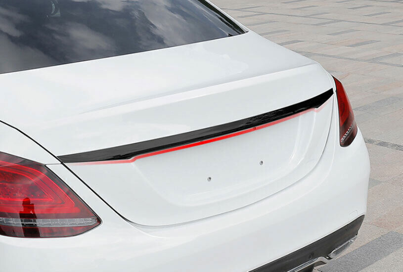 For 2015-2021 for Benz C-Class W205 Black Bright Rear Tailgate Trunk Lid Cover Strip