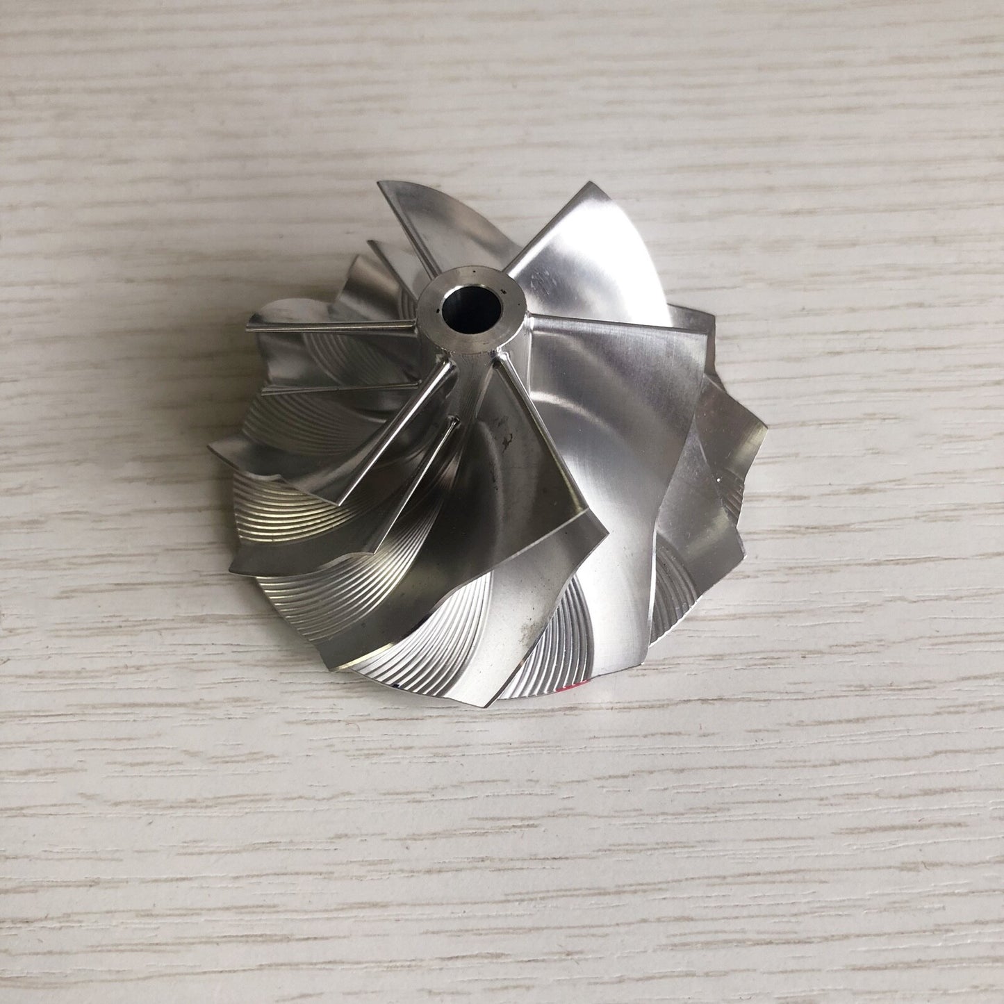 TD05H Reverse 52.00/68.01 mm 6+6 Blade Performance Turbine Billet Compressor Wheel