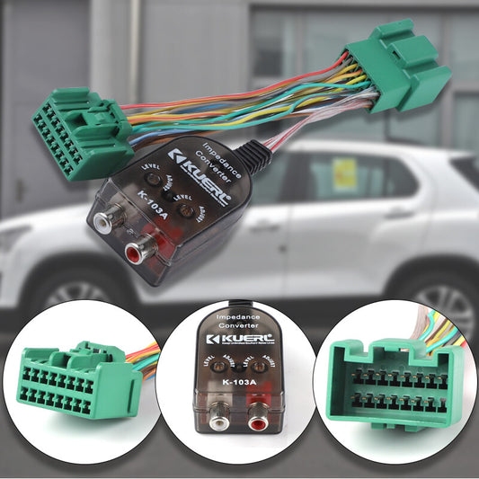 Car Add An Amplifier Adapter w/Amp Turn On Wire For 2014-2020 for Chevy for GMC 71-2107