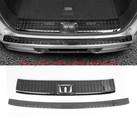 for Infiniti QX60 2022-2024 Black Rear Bumper Protector Cover Sill Plate Guard2