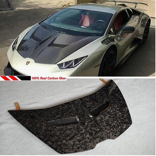Forged carbon fiber front hood for Lamborghini for Huracan LP580 LP610 V Style