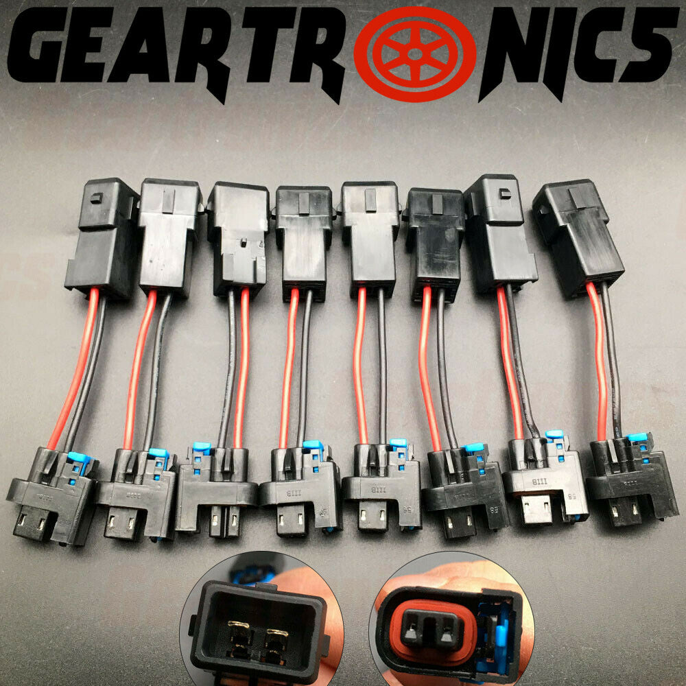 8X LQ4 LQ9 4.8 5.3 6.0 Delphi wire Harness to LS1 LS6 EV1 Injector Adapters !