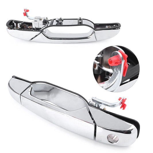 Front Driver Left Side Chrome Exterior Door Handle for Chevy for GMC Silverado 07-13