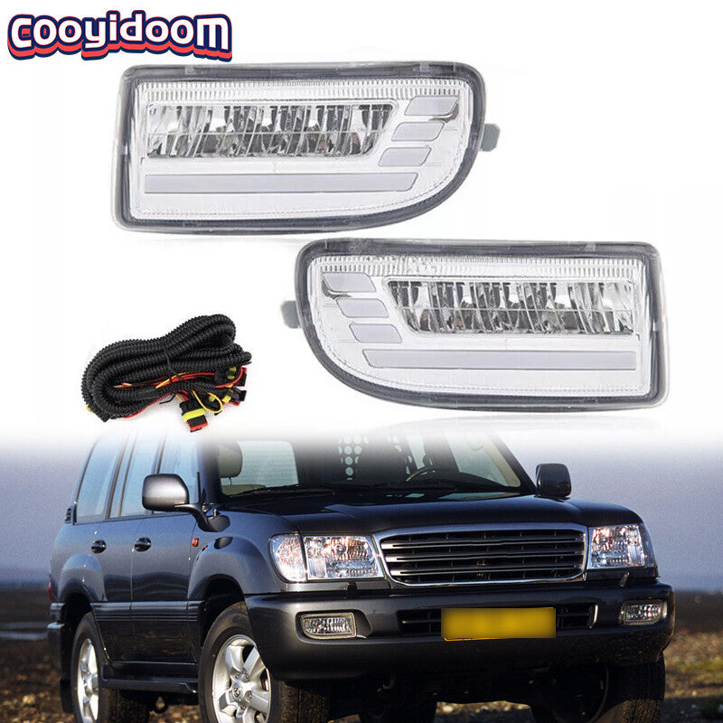 2-pack LED fog lights and daytime running lights for Toyota for Land Cruiser J100 105