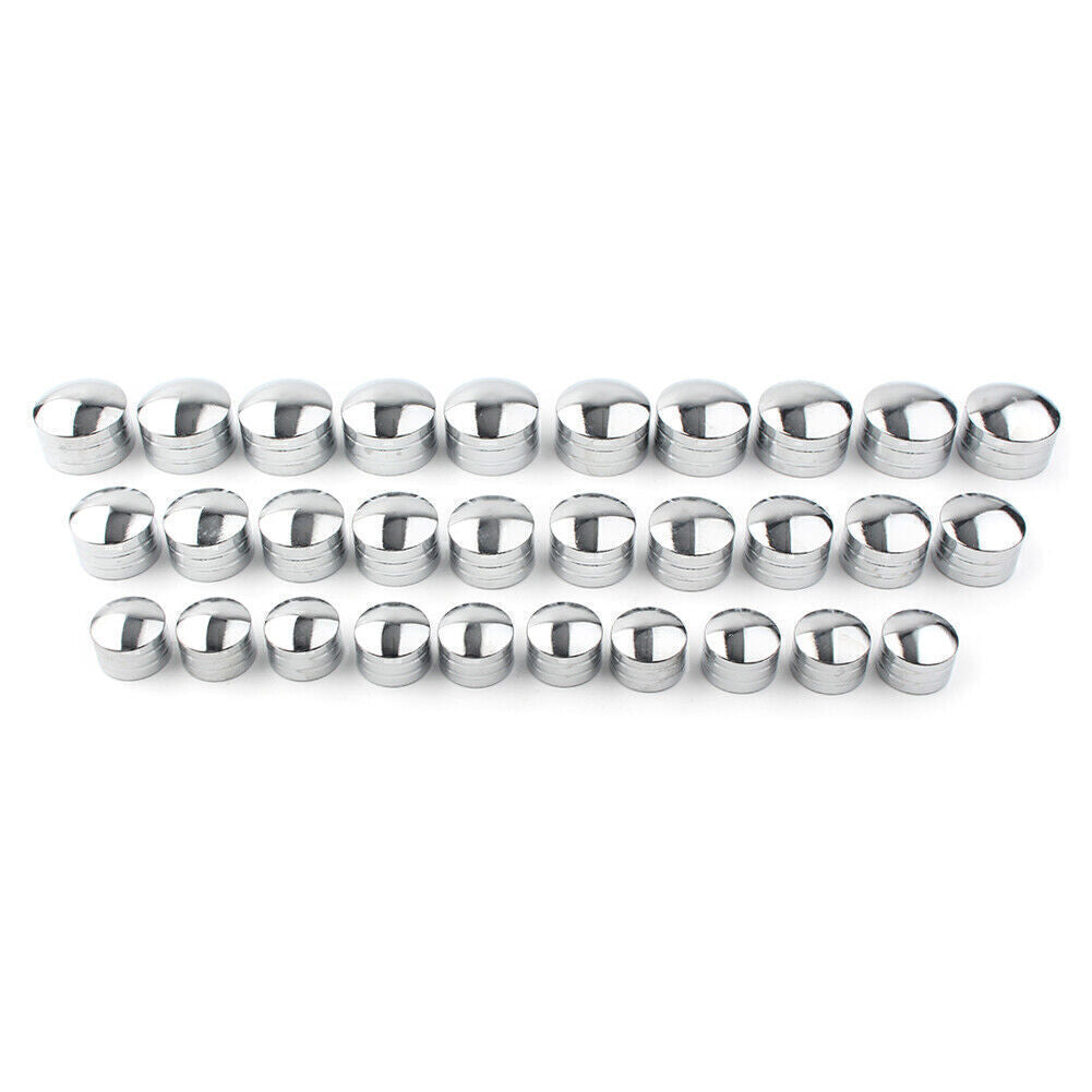 10x CNC Inner 9mm-13mm Schrauben Motor Bolt Topper Caps Cover Fit for Harley Chrome