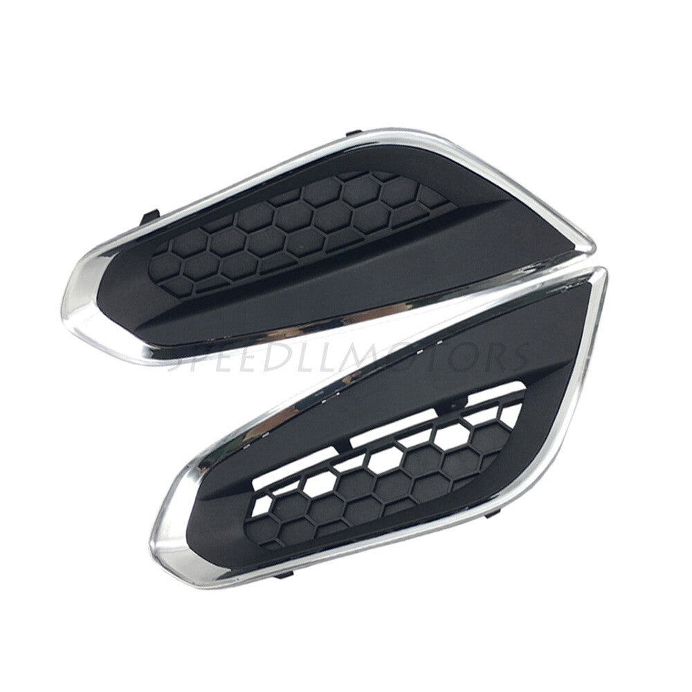 2pcs Front Left Right Bumper Fog Light Cover Grille for Volvo S60 2010-2013