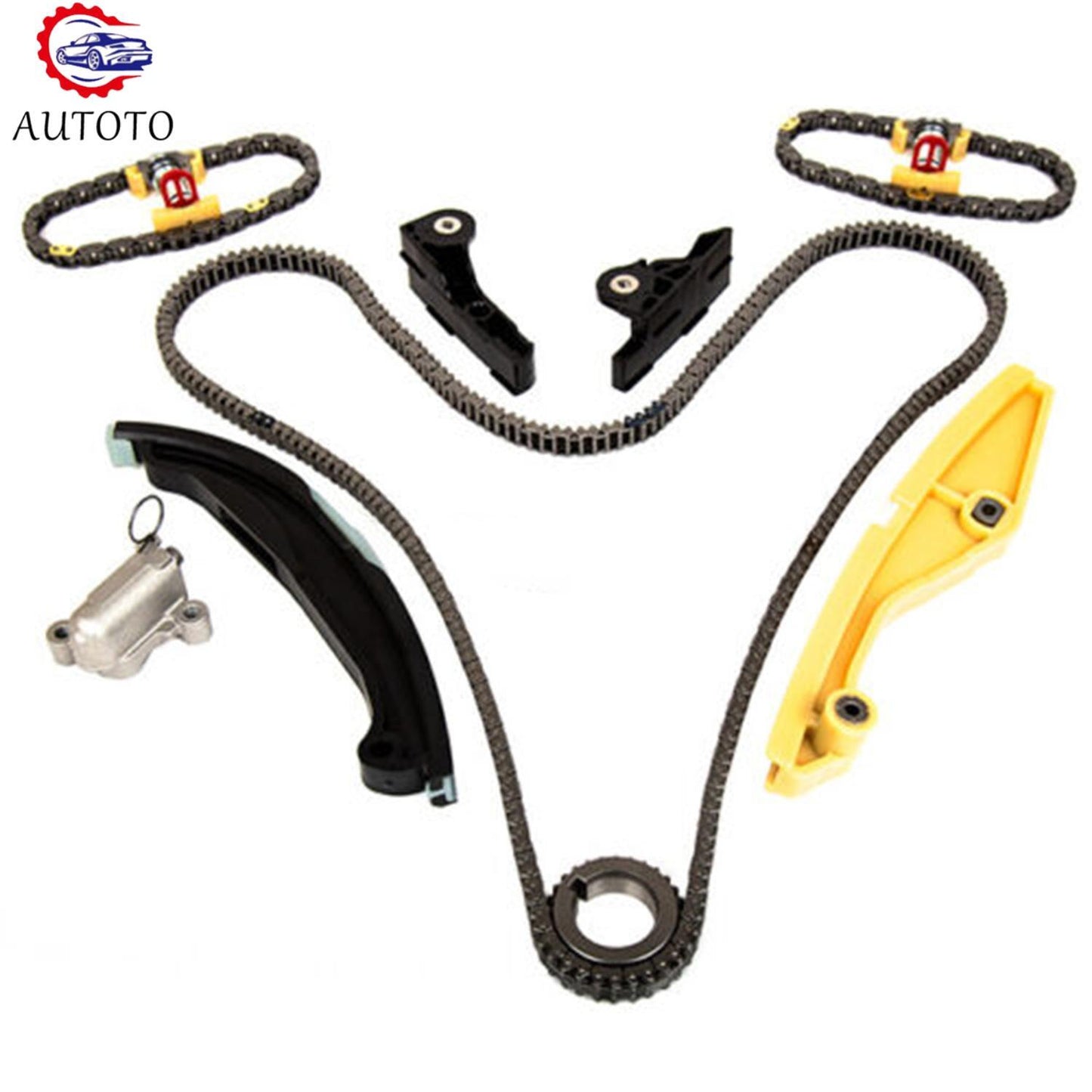 Timing Chain Kit For 3.5/3.7L for Ford Edge Eplorer F150 Flex Mutang Taurus Transit