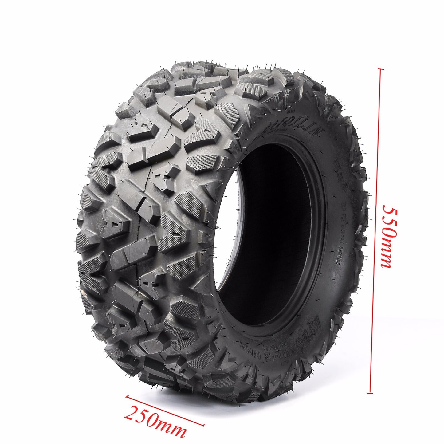 2pc 25X10-12 Rear Back Wheel Tyre Tire 25X10x12 Quad Dirt Bike ATV Buggy for Golf Ca