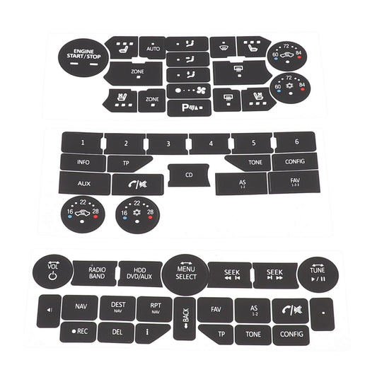 Button Repair Stickers for SAAB 9 5NG 9 4X Vinyl Material