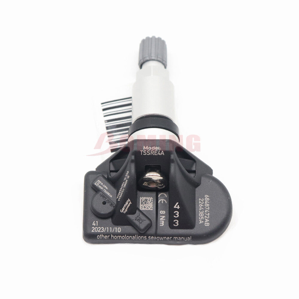 4pcs 68487472AB TPMS Sensor for 2019-2023 for Dodge for Challenger R/T Scat Pack 433mhz