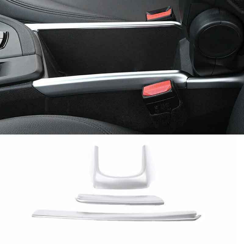 for BMW X1 F48 2016-2022 Inner Central Console Armrest Box Strip ABS Silver Trim