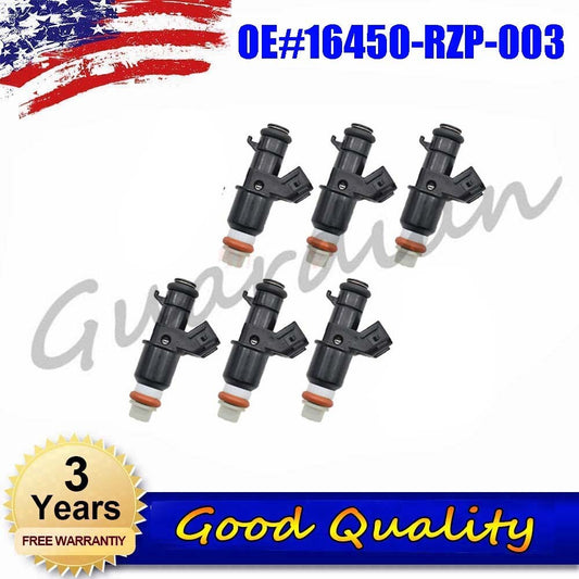 6-piece fuel injector replacement parts 16450-RZP-003 for Honda ACCORD Pilot Odyssey for ACURA MDX