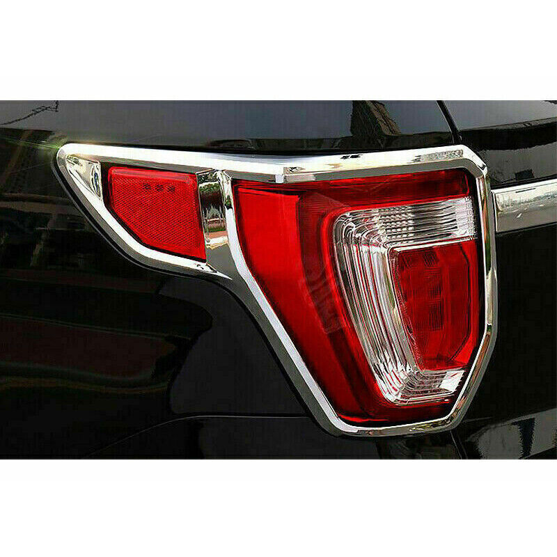 for Ford Explorer 2016-2019 Chrome ABS Rear Tail Light Molding frame Cover Trim